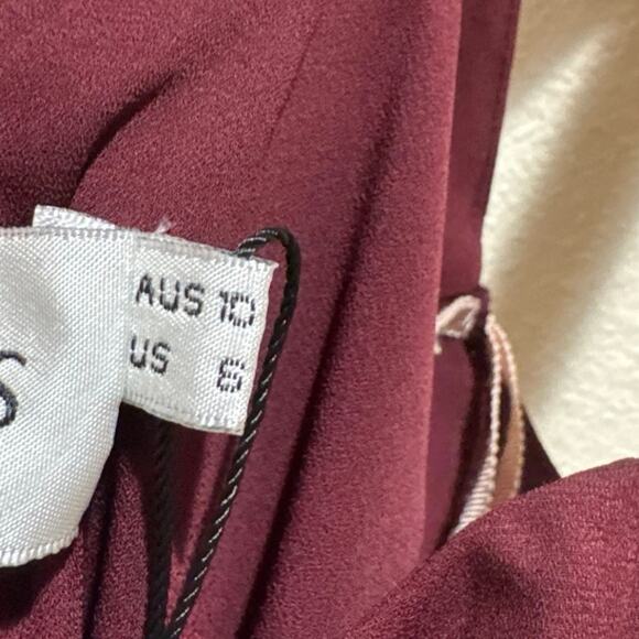 Womens red burgundy Fame and Partners The Guava Dress size 6 NEW - Picture 7 of 7